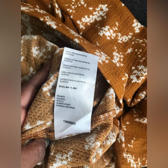 Anthropologie Mustard Wrap top. - Picture 7 of 7